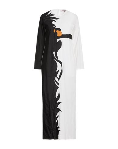Woman Maxi dress White Size XL Cotton