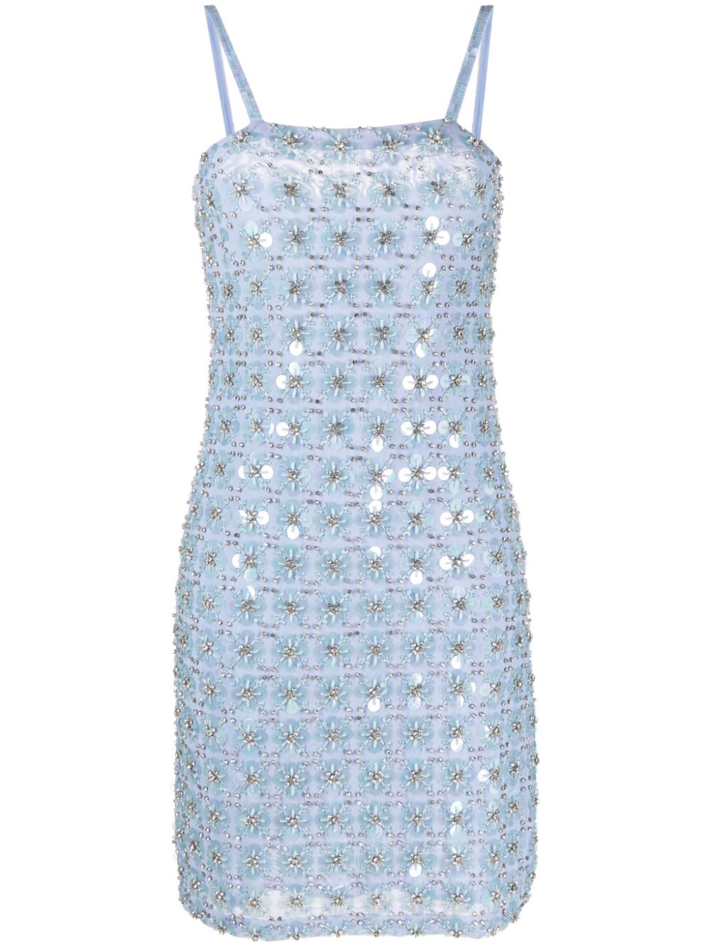 Ginny rhinestoned minidress - Blue