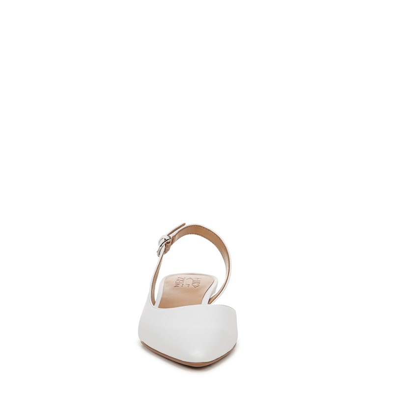 Women's Banks Slingback Shoes (White Leather)