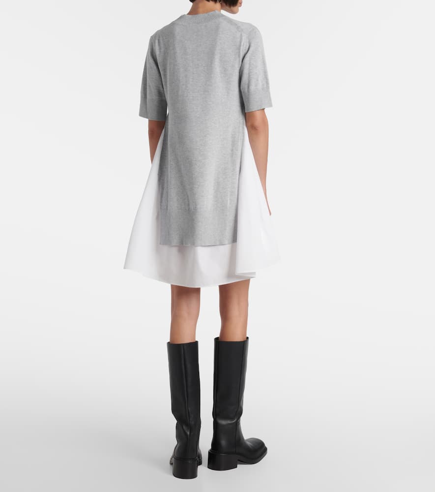 Layered cotton minidress