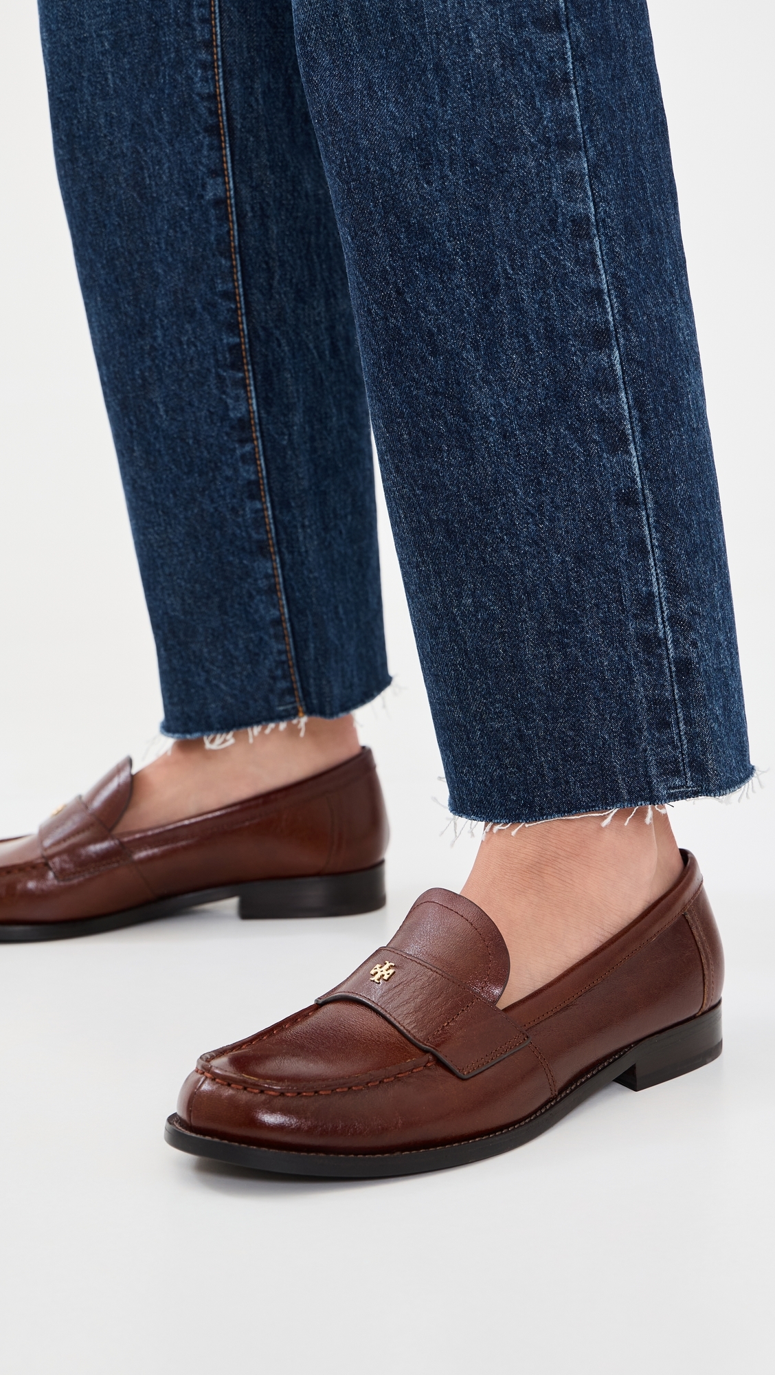 Classic Penny Loafers Negroni With Gold Logo