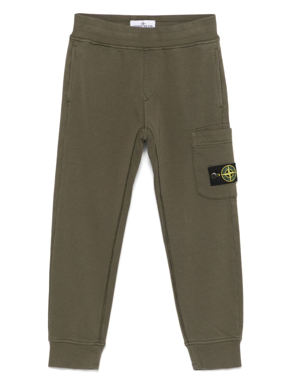 Compass-badge track pants - Green