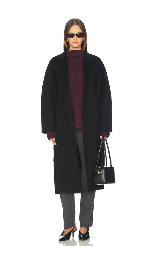 Rue Sophie Basile Coat in Black. L. Also in