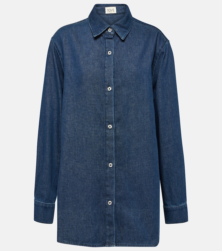 Navie denim shirt