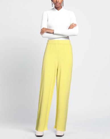 Woman Pants Lime green Size S Viscose, Polyester, Polyamide
