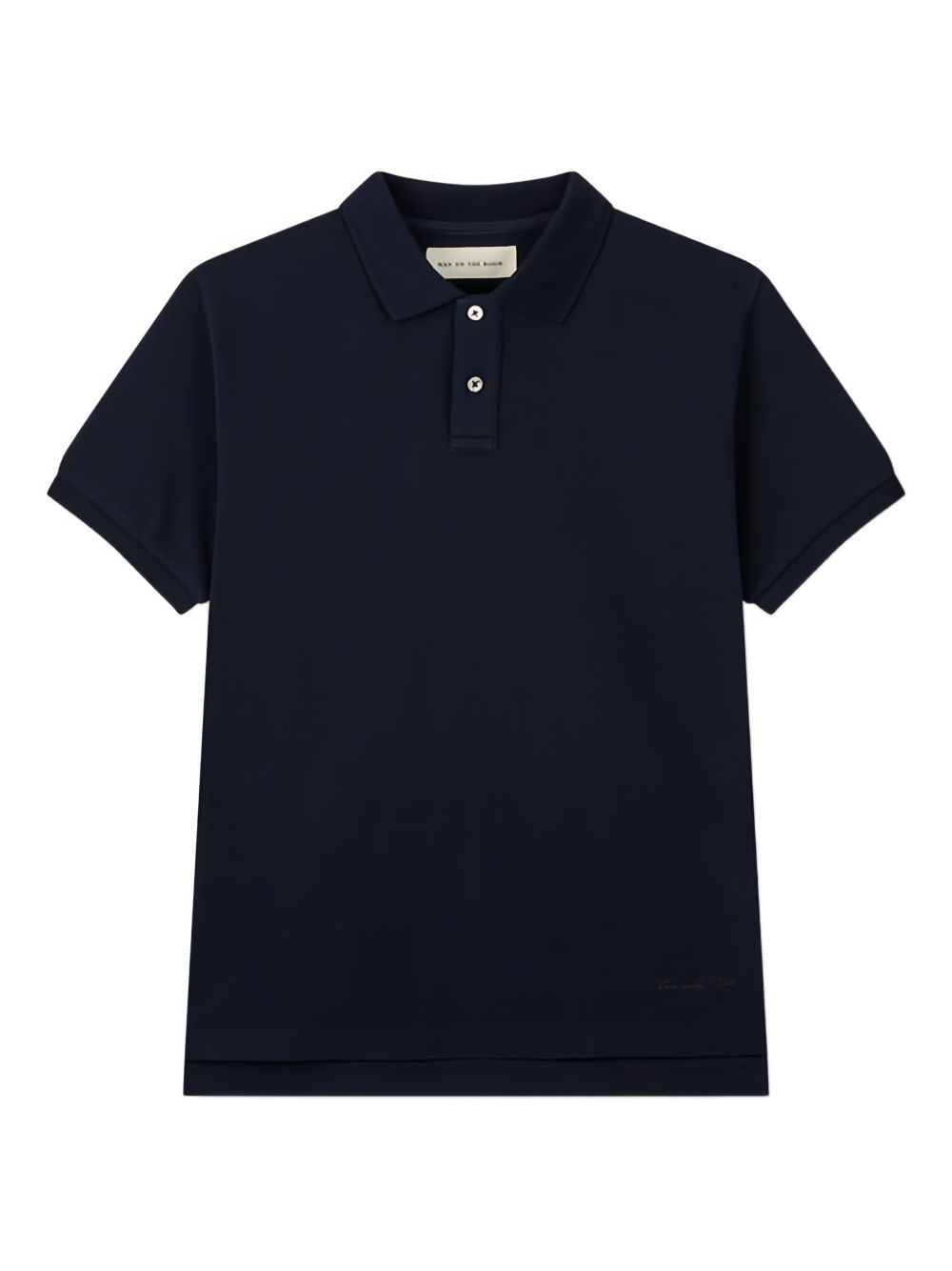 Logo-embroidered polo shirt - Blue