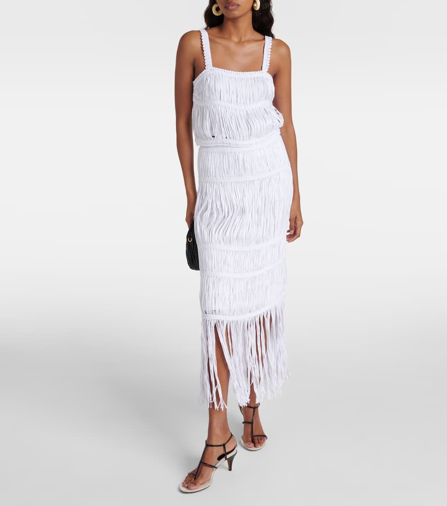 Sterling macramé cotton crop top