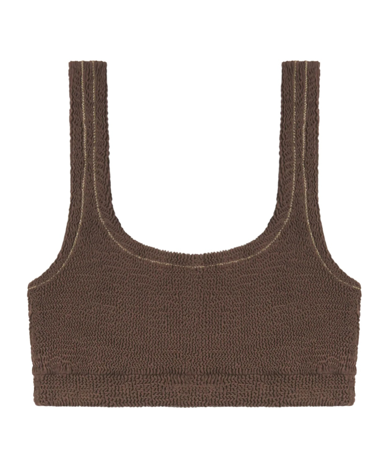 Wide-strap bikini top