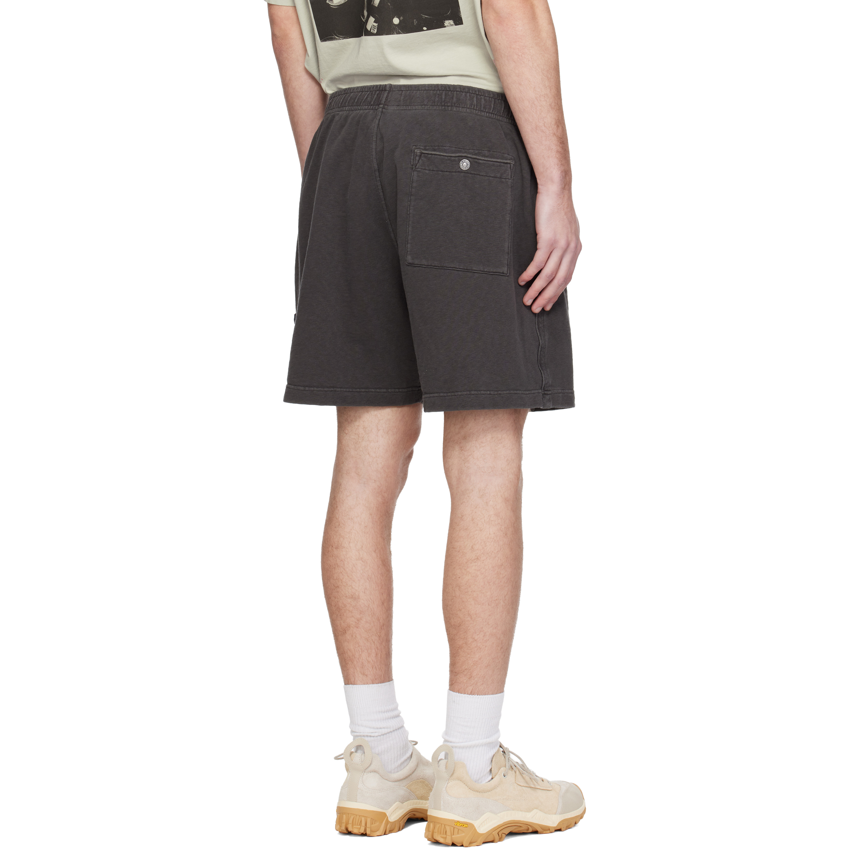 Gray 6200014 Malfilé Fleece Old Effect Shorts