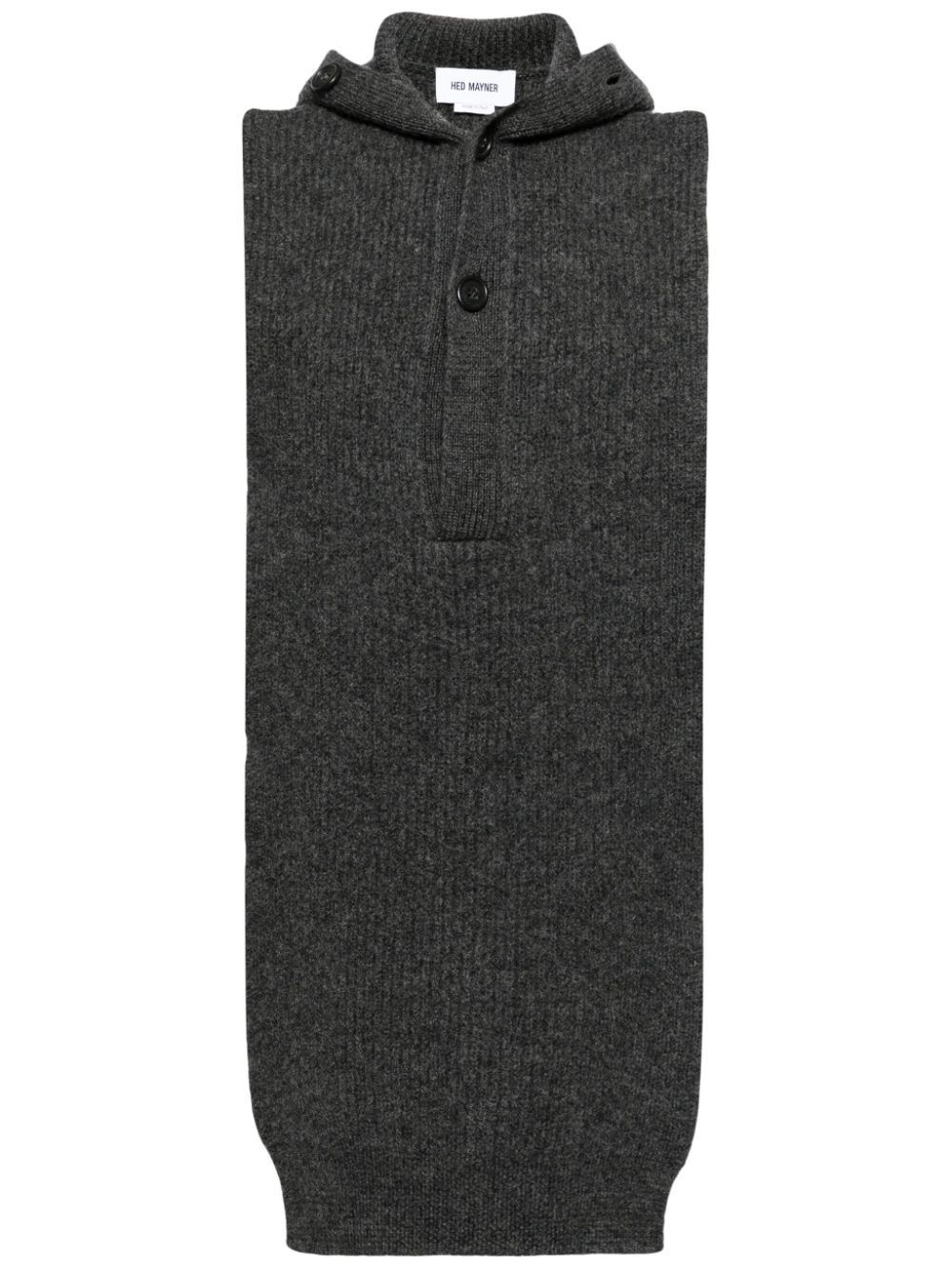 Sleeveless knit vest - Grey