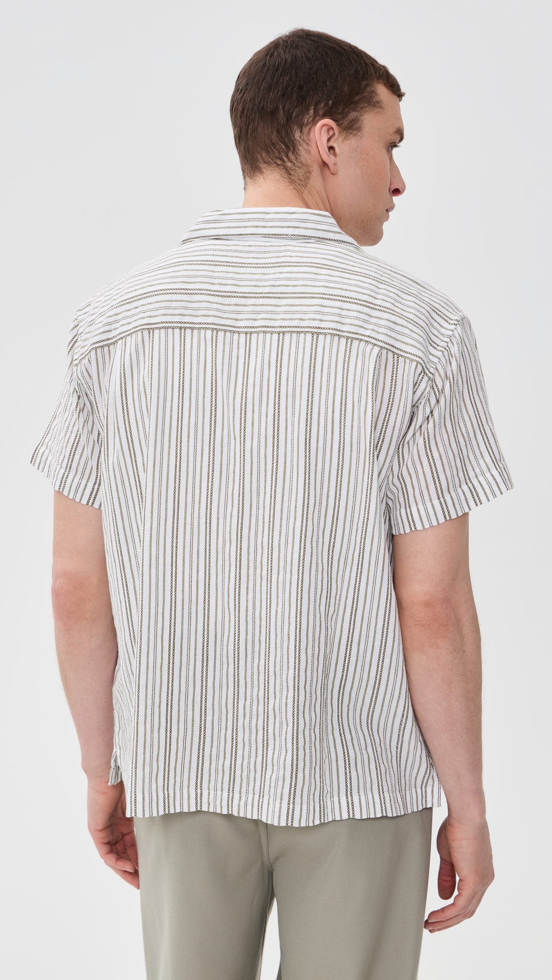 Evans Woven Top Moss Green Multi