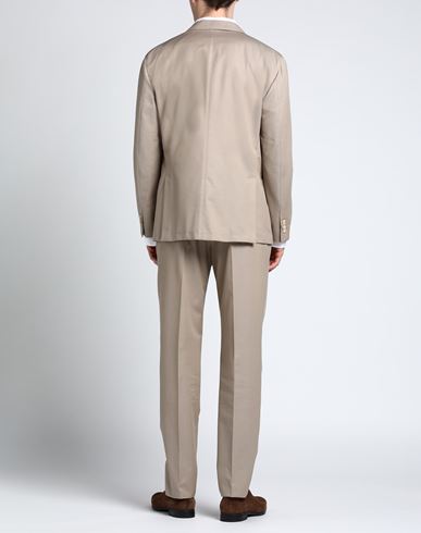 Man Suit Beige Size 46 Wool, Cotton