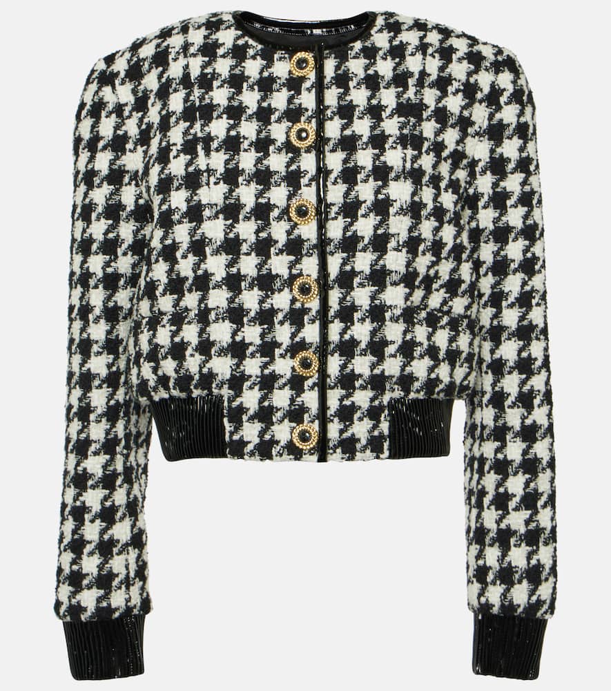 Houndstooth tweed jacket