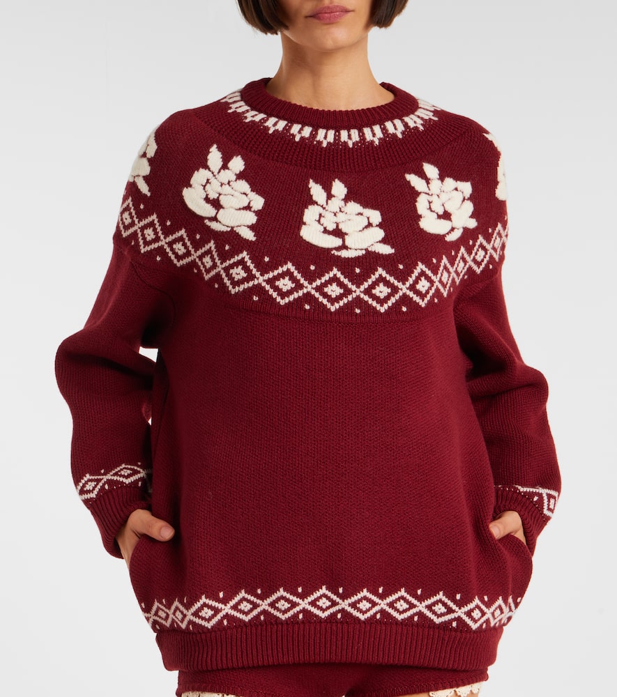 Patterned wool sweater