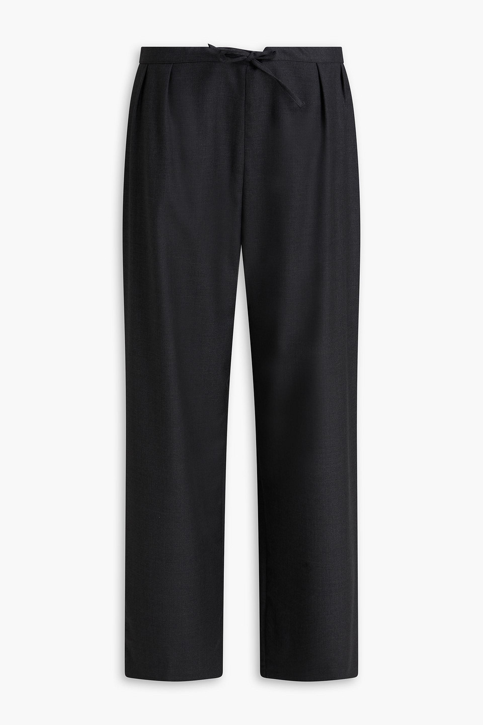 Cove pleated wool straight-leg pants - Gray - FR 42