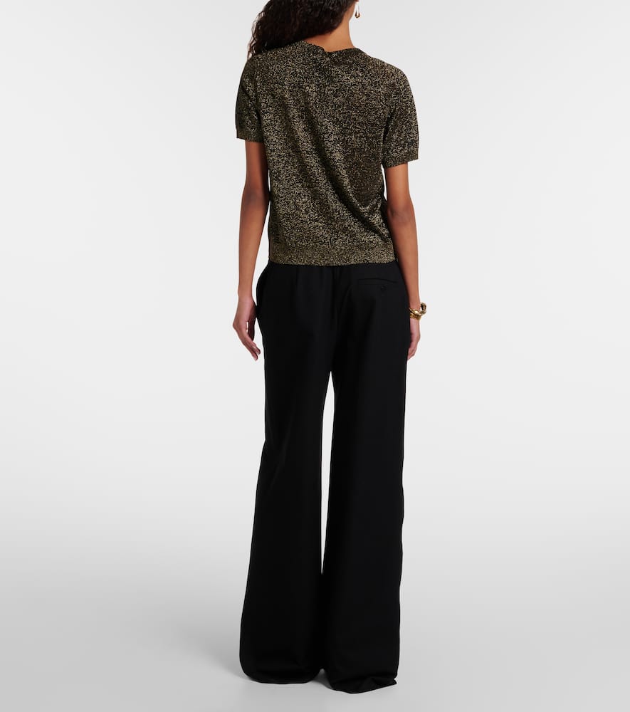 Lille lamé knitted top