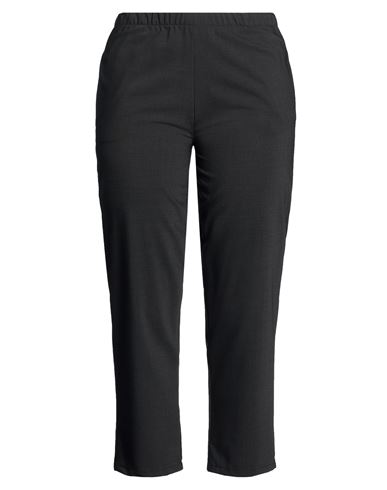 Woman Pants Charcoal Size 6 Virgin Wool, Elastane