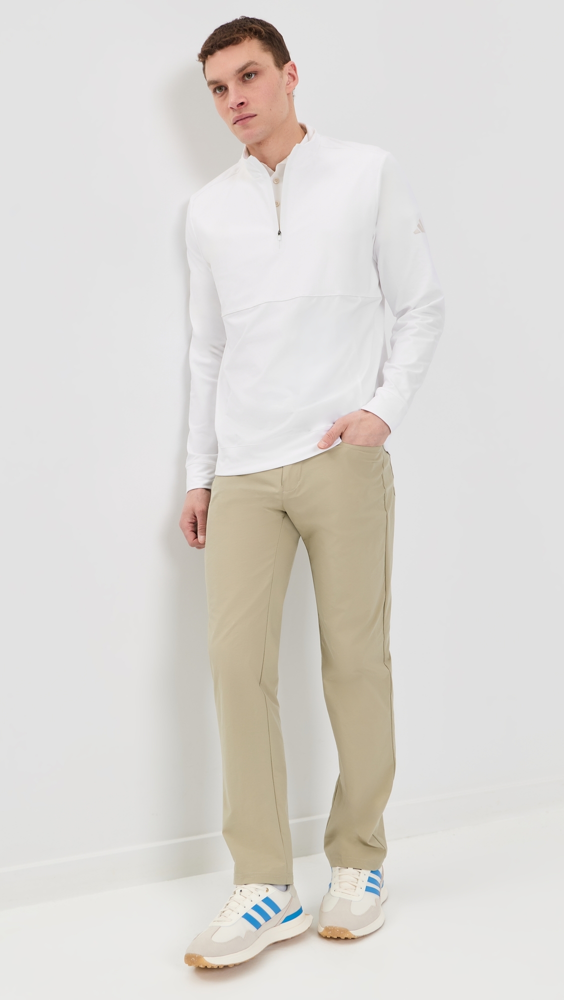 Ultimate365 Tour Quarter Zip Pullover White
