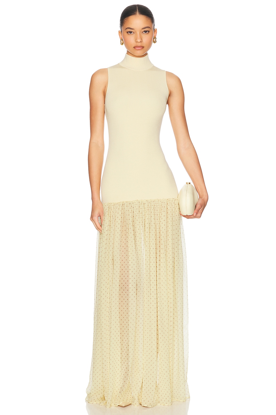 Helsa Costanza Gown in Butter Yellow - Yellow. XL also in