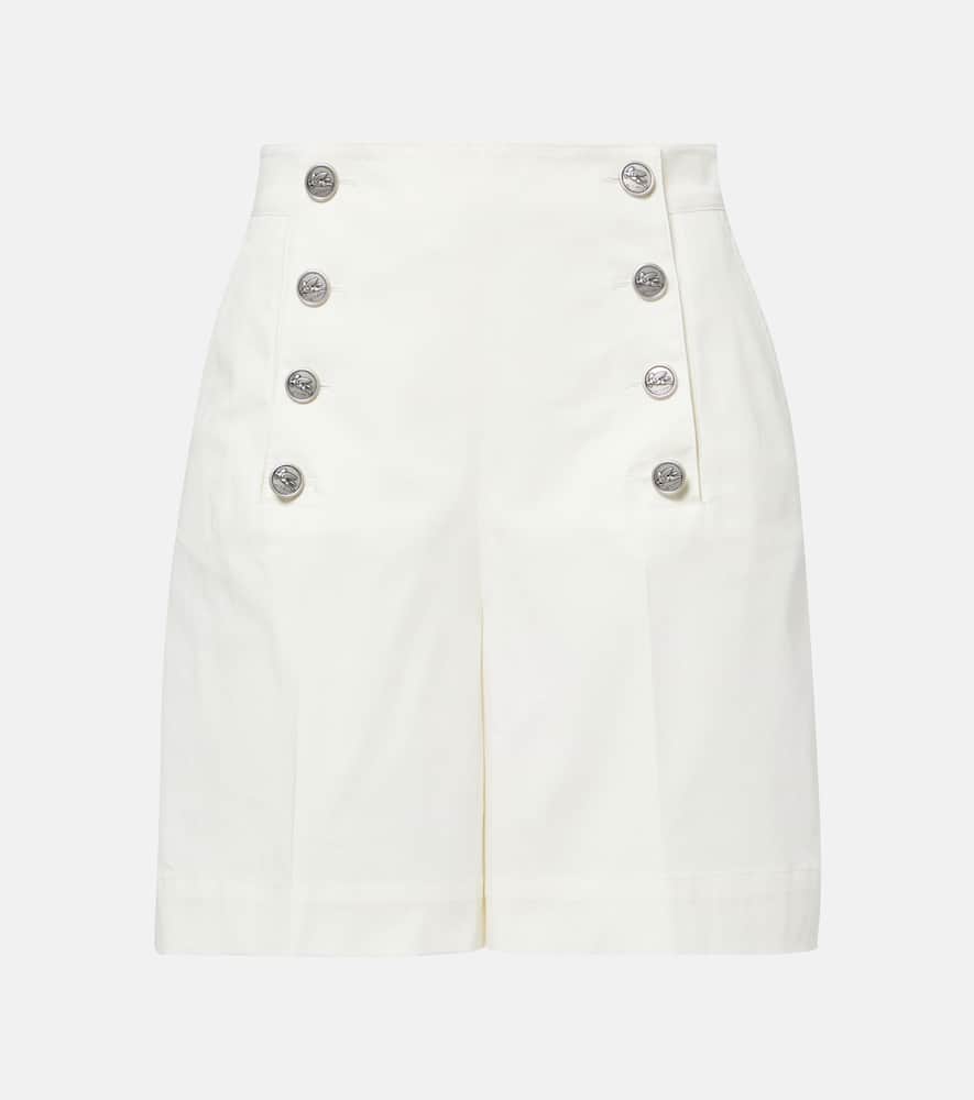 Cotton-blend shorts