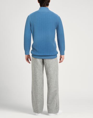 Man Turtleneck Azure Size 40 Wool