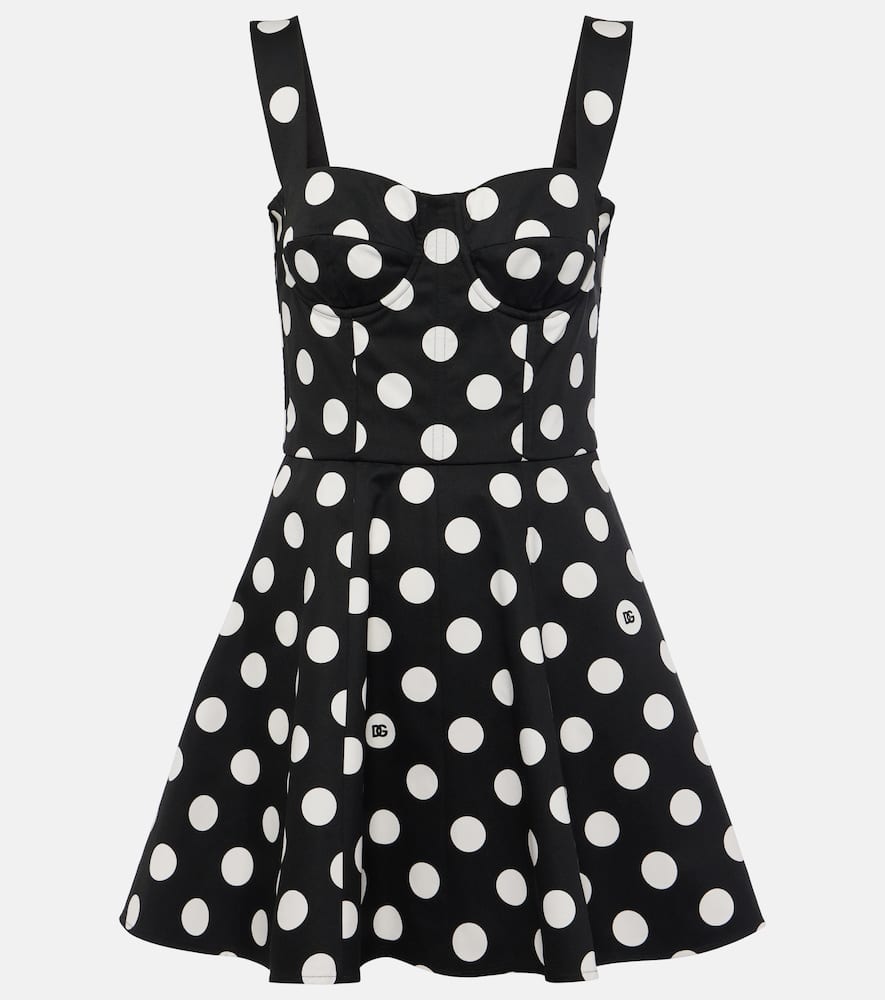 Cotton-blend minidress
