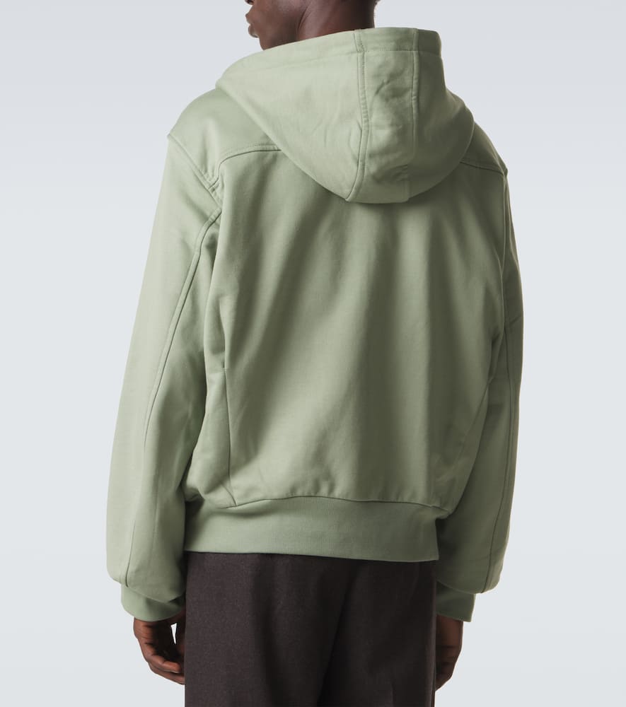 Cotton zip-up hoodie