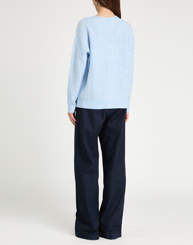 Woman Cardigan Light blue Size 14 Polyester, Acrylic, Wool, Elastane