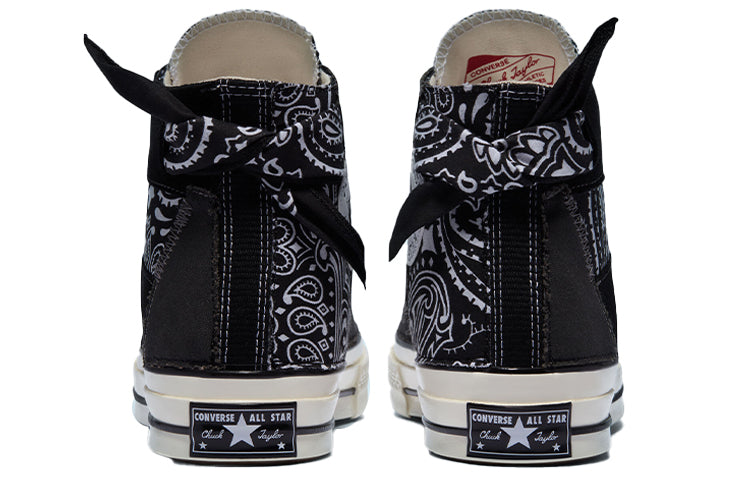 Paisley Print Chuck Taylor All Star 1970s Sneakers Black/White
