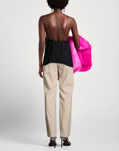 Woman Pants Sand Size 6 Polyester, Virgin Wool, Elastane