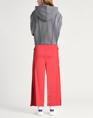 Woman Maxi skirt Red Size 4 Linen, Viscose, Elastane