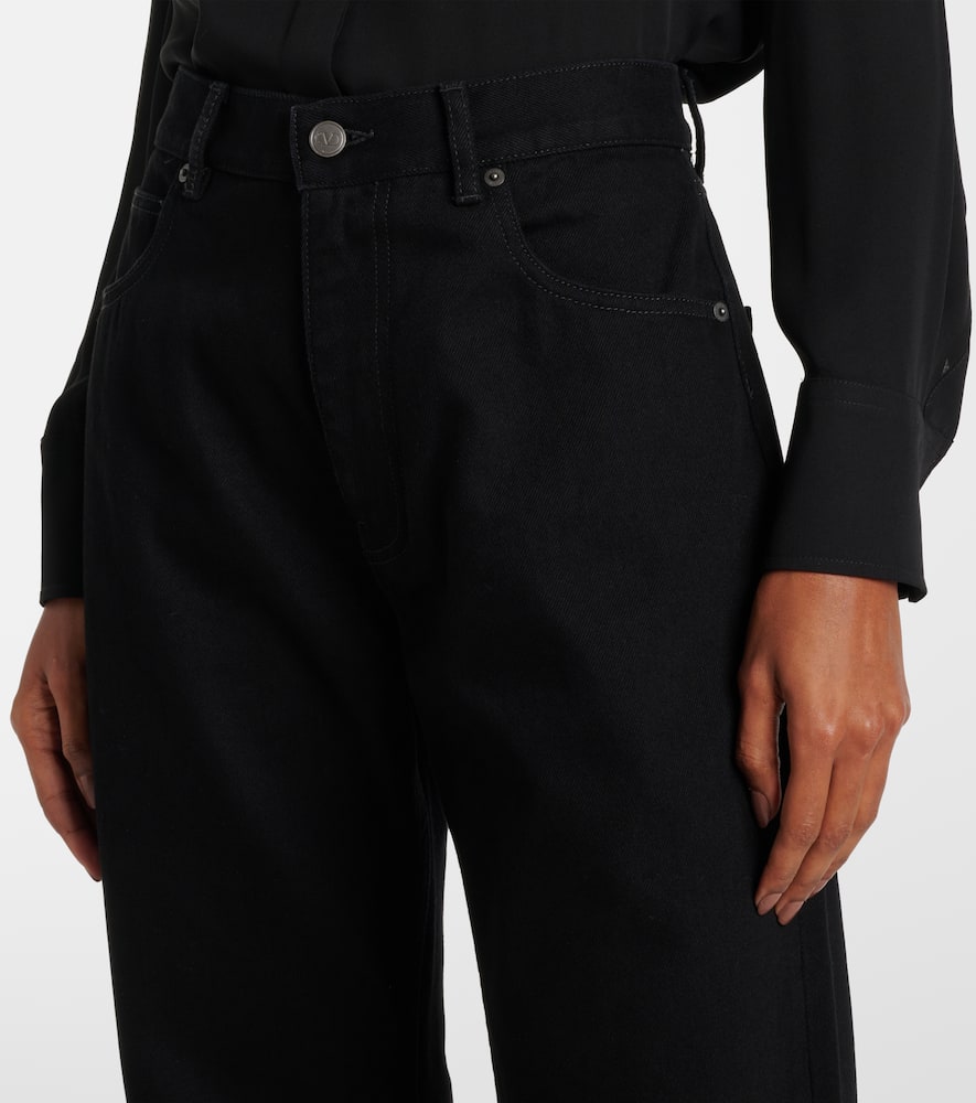 High-rise straight jeans
