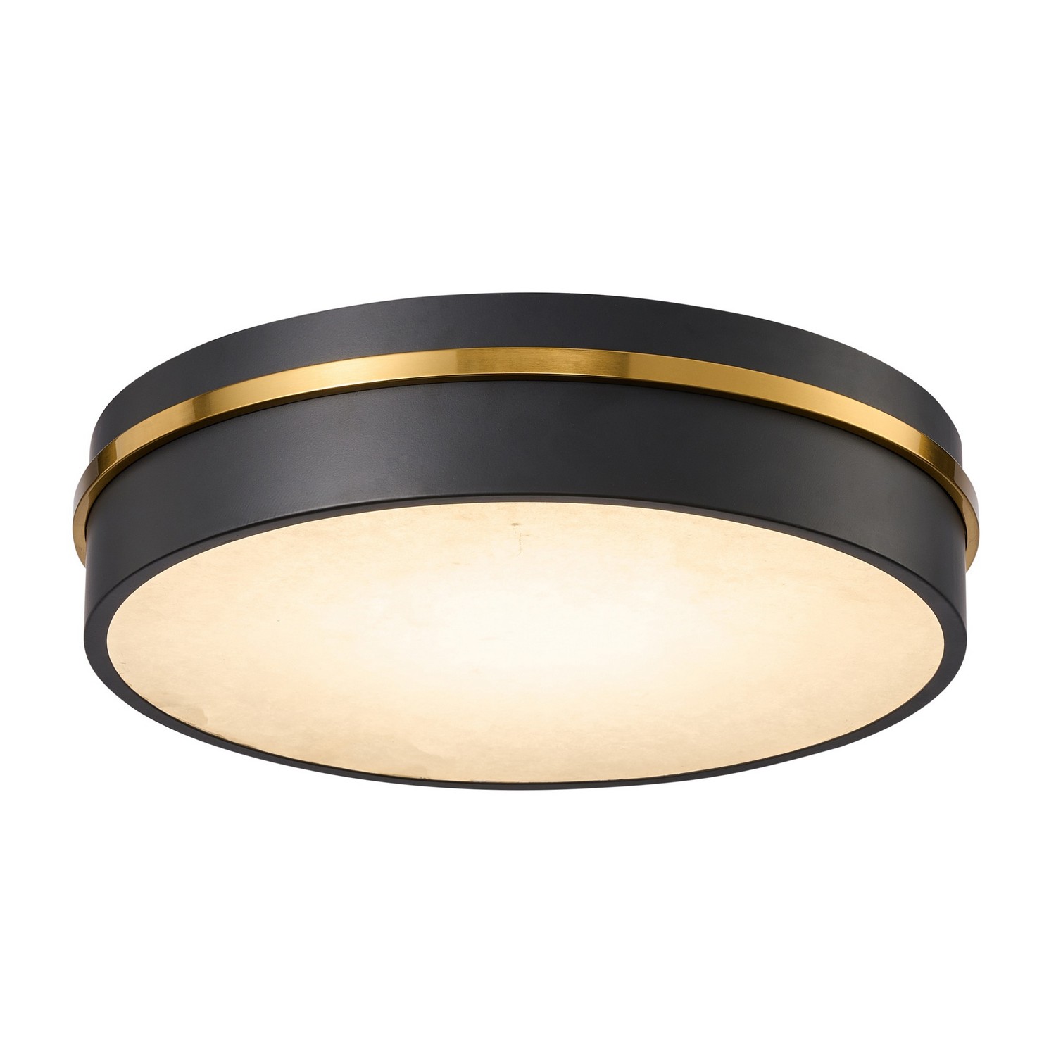 Black, Brass LED Flush Mount from the Dax Collection