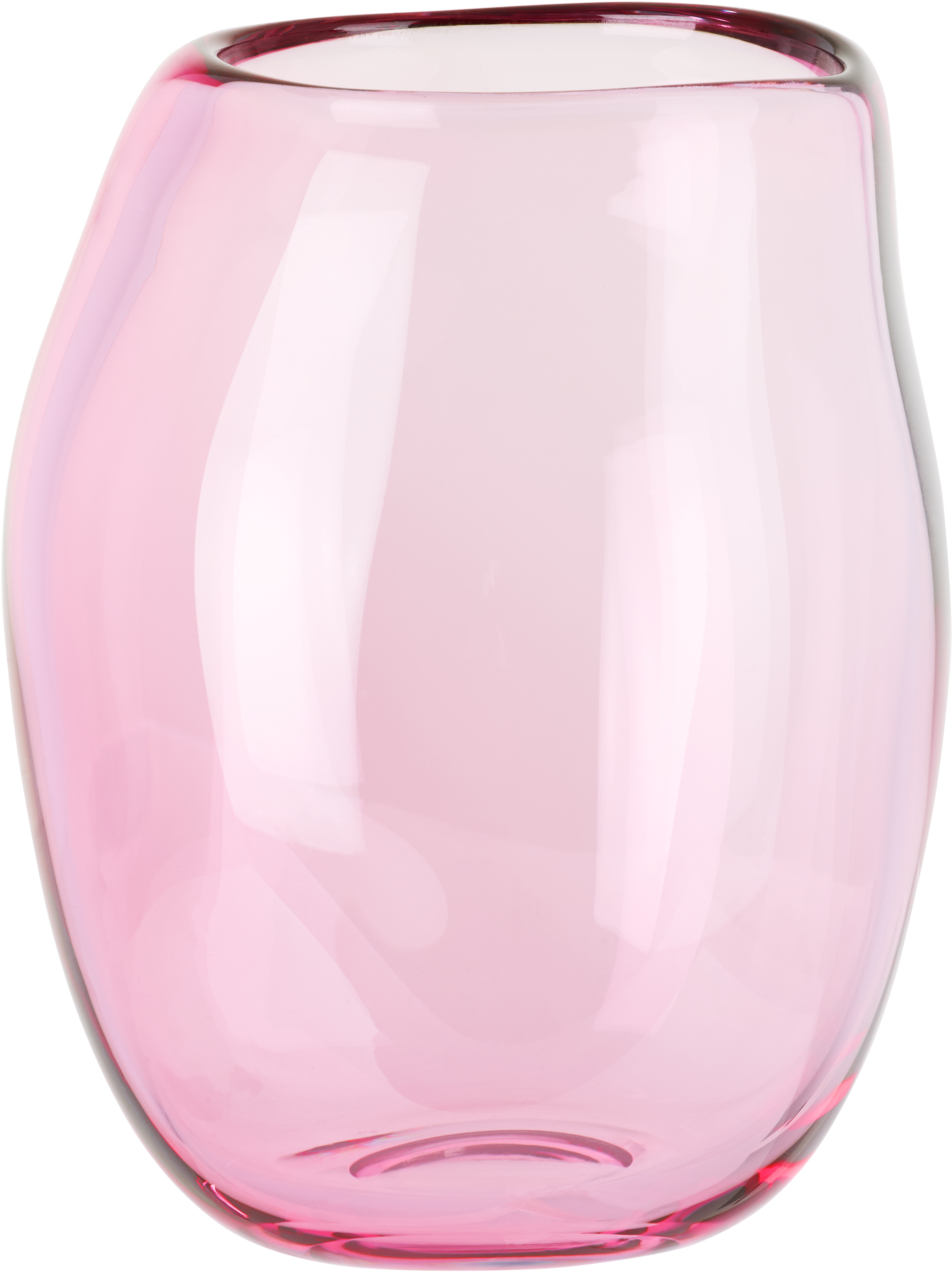 Pink Addled Short Glass