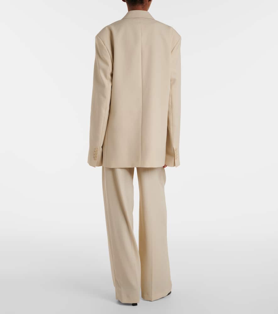 Newark double-breasted cotton blazer