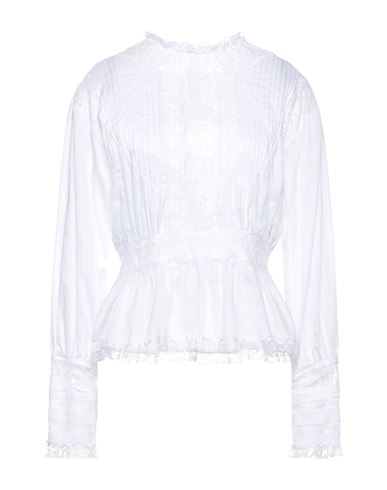 Woman Top White Size 6 Cotton, Polyamide, Viscose