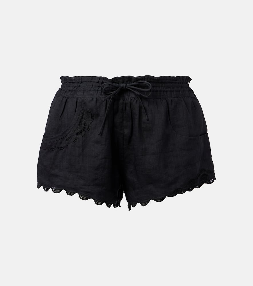 Lola broderie anglaise ramie shorts
