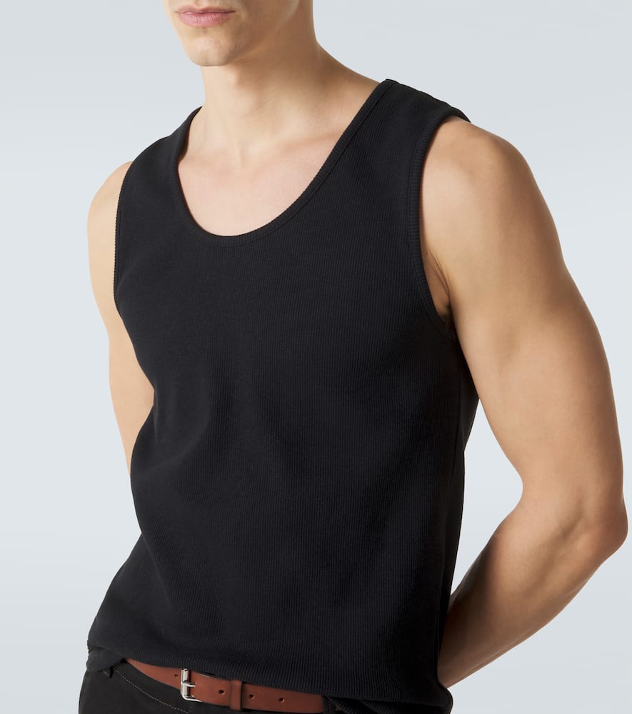 Cotton and linen tank top