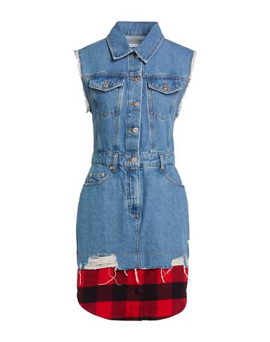 Woman Mini dress Blue Size XS Cotton
