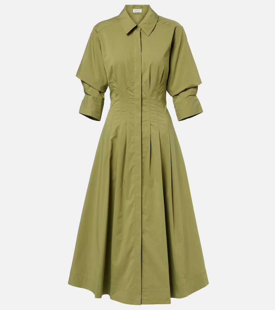 Jazz cotton-blend poplin shirt dress