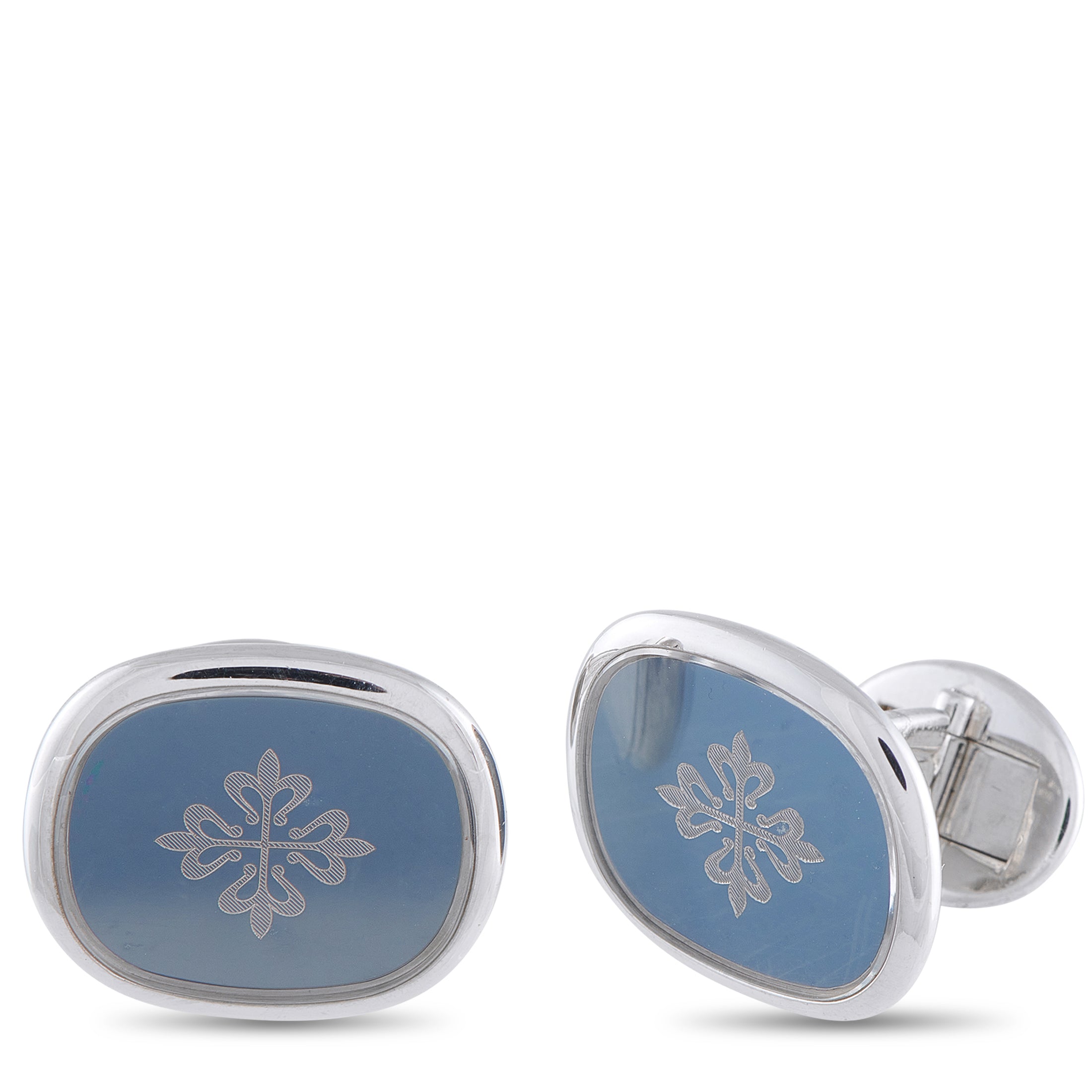 18K White Gold Calatrava Cross Cufflinks PP16-040926