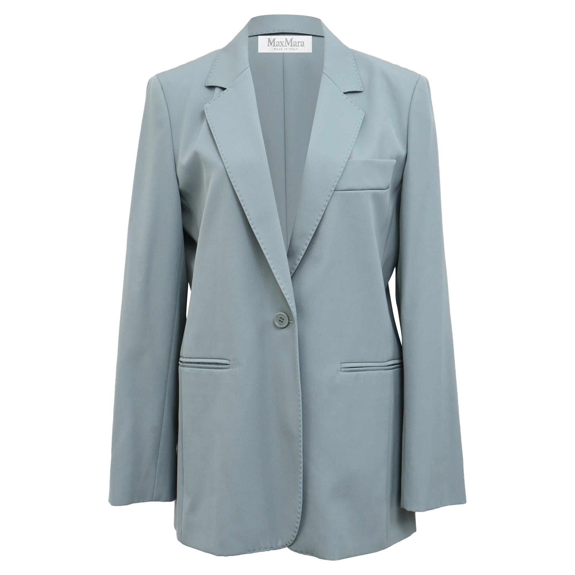 Blazer in Light Blue Virgin Wool