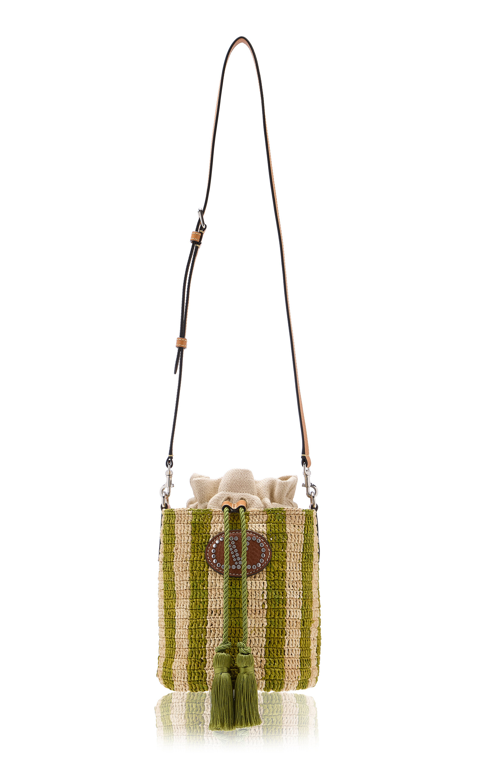 VLogo Signature Small Crochet Bucket Bag - Moda Operandi