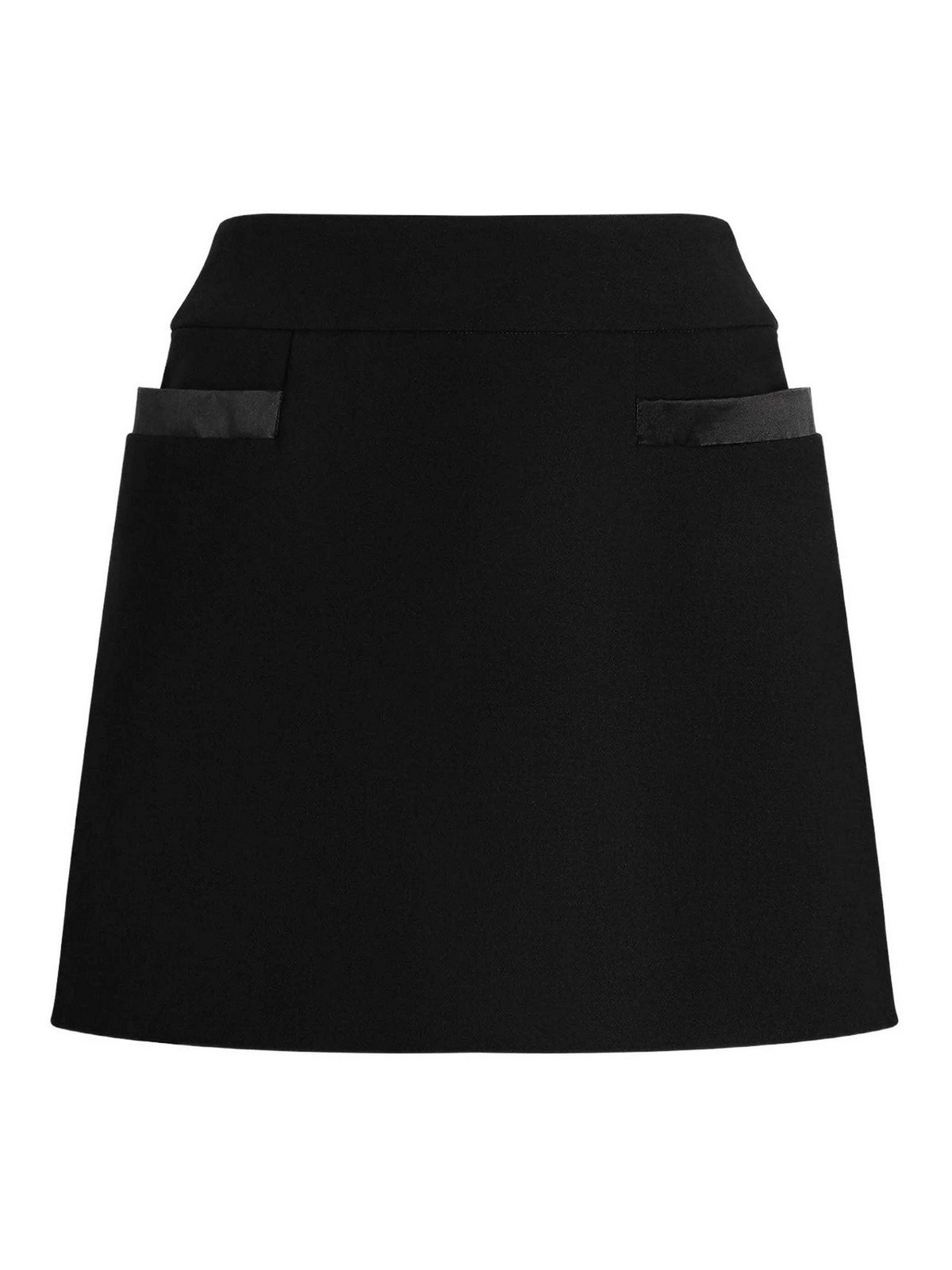 Double Crepe Basque Skirt