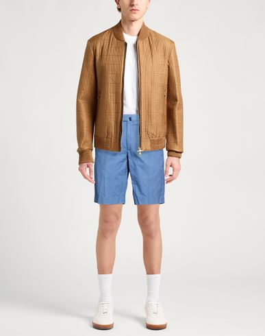 Man Shorts & Bermuda Shorts Pastel blue Size 40 Cotton