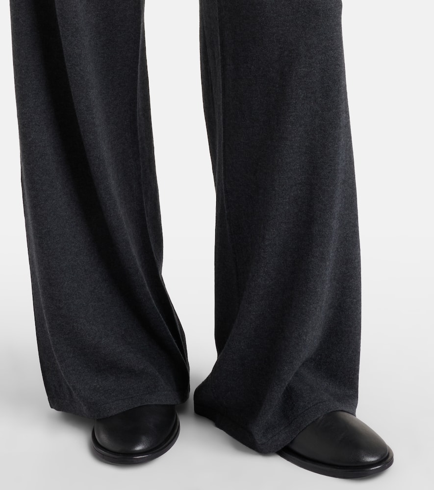 Aina cotton and cashmere jersey straight pants