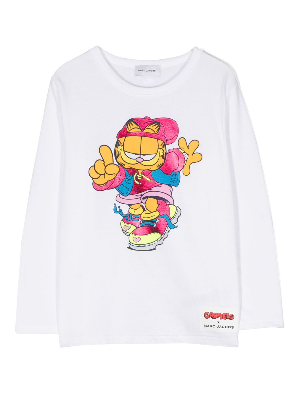X Garfield long-sleeved T-shirt - White
