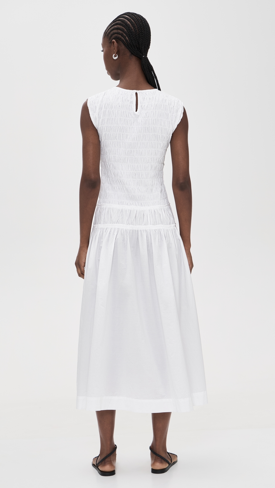 Meghna Dress White