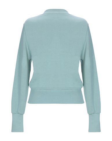 Woman Sweatshirt Green Size 6 Cotton
