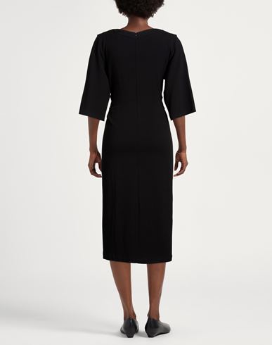 Woman Midi dress Black Size 2 Viscose, Wool, Elastane